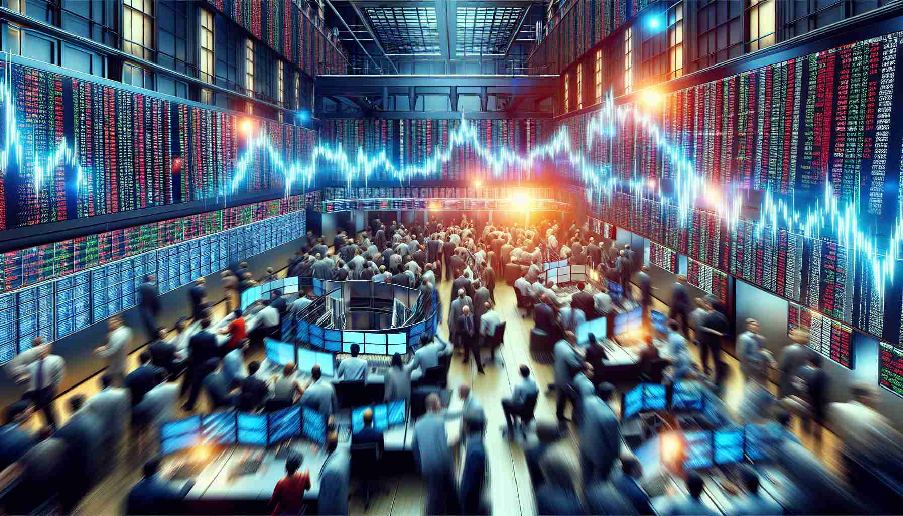 A high-definition, realistic image that captures the excitement and boldness of an upcoming Initial Public Offering (IPO). The scene shows a bright, buzzing stock exchange floor, filled with traders of diverse descents and genders busily monitoring screens and shouting orders. The scene is filled with dynamic colors, showing the intensity, anticipation, and energy associated with such economic events.