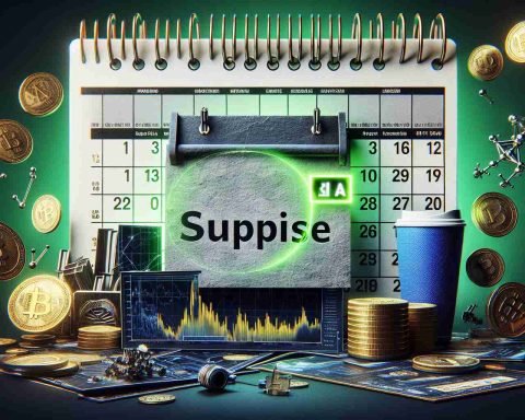 A high-quality, realistic image representing the surprise of Nvidia's earnings date. The image should evoke anticipation and curiosity in potential investors, displaying elements such as a bold calendar date circled or highlighted, financial charts indicating the release of key information, and some symbolism representing a major surprise or reveal. Avoid logos, branding or any specific company's intellectual property in the visual representation.