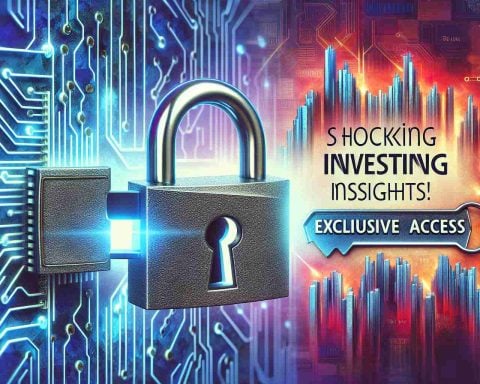 Create a high-definition, realistic image captivating the idea of revealing valuable investment insights. The composition should incude a sturdy lock being opened to illustrate 'unlocking' concept with key labeled 'top tips' in the background, hinting at exclusive access. Display the text 'Shocking Investing Insights!' in bold at the top of the image.