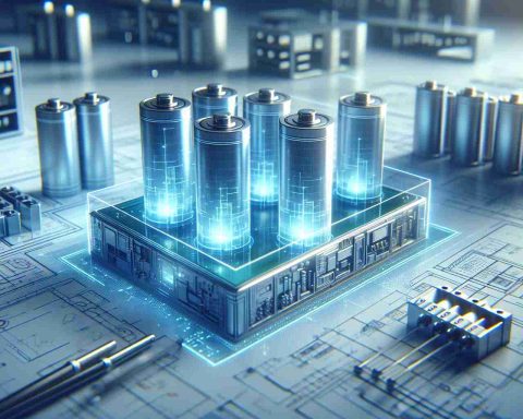 Create a high-definition, realistic image representing a breakthrough in battery technology. In this scene, depict a newly redesigned modern battery prototype. It could be portrayed alongside some plans and diagrams for additional context. Optionally, include multiple batteries in different stages of production, to visually indicate the progression and evolution of the innovation. The background could be that of a clean, organised and high-tech laboratory or research facility. Please exclude any specific company logos or proprietary information.