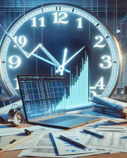 A realistic high-definition image showcasing the concept of delayed Initial Public Offerings (IPOs). Visualize this with a large, grandiose clock on the wall of a stock exchange where time seems to be frozen, symbolizing the halt. Around it, paperwork and documents spread out on a desk, with pens resting atop the unfinished forms. A downturned graph on a computer screen is the focal point, indicating the slowed down or paused progress. The atmosphere reflects anticipation and waiting, yet filled with hope for future ventures.