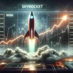 A realistic high-definition image portraying the concept of NVDA (a symbol for a popular technology company) potentially skyrocketing next quarter. The image might include a graphic chart with an upwards trend (indicating growth), a symbolic rocket to represent the term 'skyrocket', and a banner or an alert flashing, signaling emerging trends. The overall atmosphere should indicate optimism and opportunity in the investing world.