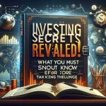 Realistic high-definition image showing the title 'Investing Secrets Revealed! What You Must Know Before Taking the Plunge'. The title is presented in an impactful and striking style, suggesting intrigue and importance. The backdrop incorporates traditional symbols for finance and investment, such as graphs, charts, currency symbols, and possibly a pen and notebook for note-taking. The composition has a general sense of urgency and importance, underlining the significance of the decisions to be made in the investment world.