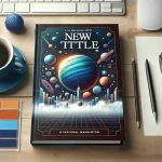 Create a realistic and high-definition portrayal of a book cover featuring an imaginary book titled 'New Title'. The book cover should be well-designed with a captivating visual element related to the book's genre. Include a contrasting color scheme to make the title pop out.