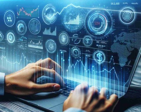 A high-quality, realistic image that visually represents monitoring top stocks. This image includes symbols of finance like charts, graphs, and stock tickers focusing on promising investment opportunities expected for the year 2025.