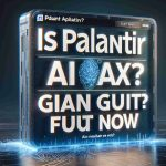 A realistic HD depiction of the words 'Is Palantir the Next AI Giant? Find Out Now' presumably as a headline on a digital news report or blog post.