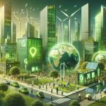 Realistic high-definition image depicting the concept of the Global Green Revolution. This image should showcase elements portraying a global firm making significant changes benefiting the world. Depict a futuristic cityscape with tall green buildings and renewable energy sources like wind turbines, solar panels and electric cars. Also include diverse workers of various genders and descents actively engaging in sustainable activities, such as planting trees in an urban environment and developing energy-efficient technologies.