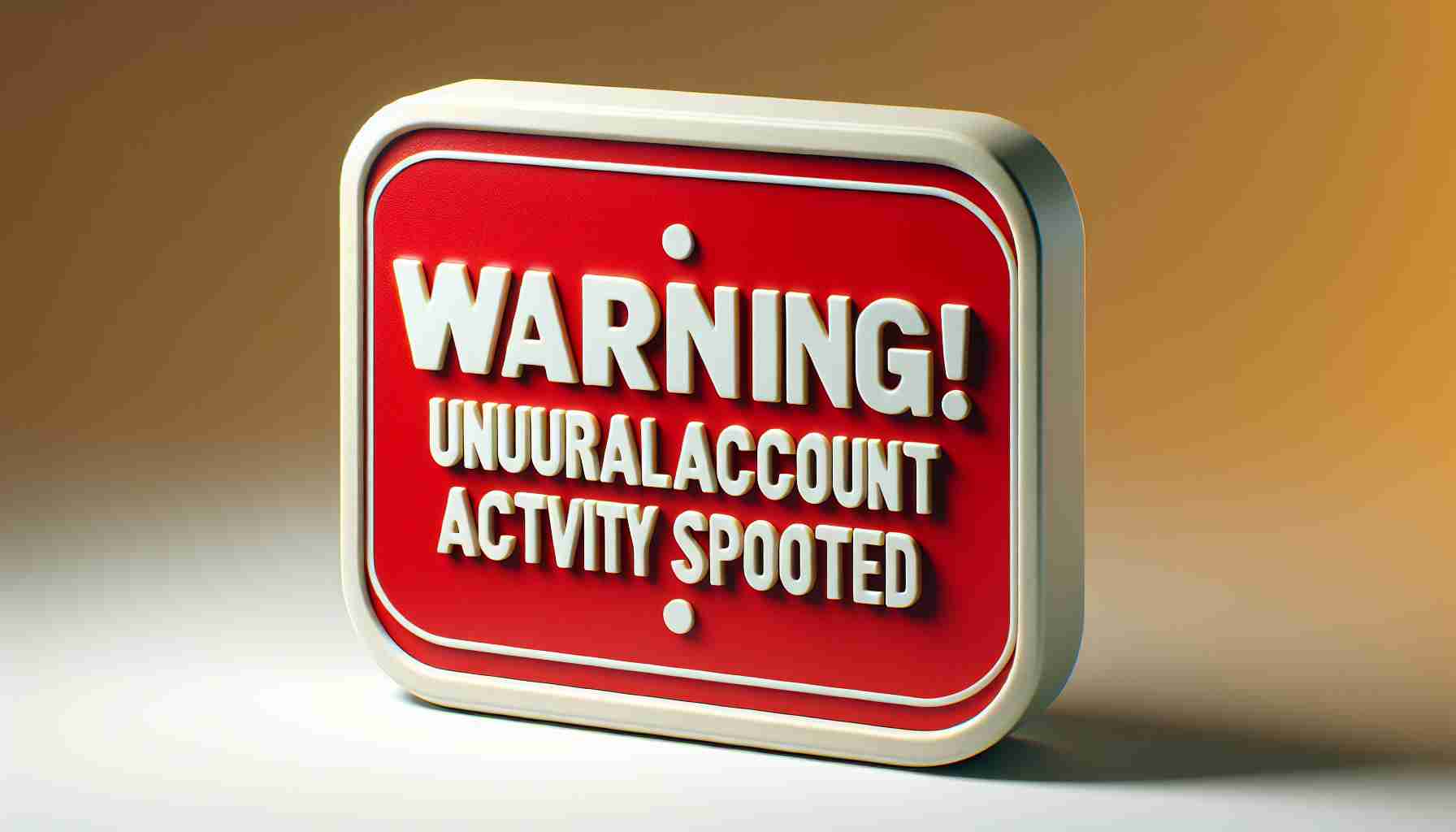 Warning! Unusual Account Activity Spotted