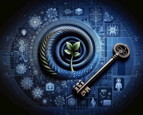 Generate a high definition realistic image illustrating the concept of unlocking growth potential. This could include symbolic elements such as a key opening a lock, or a spiraling plant signifying growth. Also integrate elements representative of the Asian community, their cultural significance, and power, like symbols of unity and prosperity.