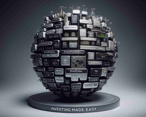 A realistic, high-definition image of the concept of simplified investment. Imagine a visualization of a diversified portfolio represented by a single all-inclusive ETF, symbolizing Vanguard's Total Stock Market offering. The image could potentially include distinct yet interconnected segments denoting various huddles of investments, each part contributing to the whole, embodying the idea of diversification and inclusivity. A simple, attention-grabbing title in stylish typeface: 'Investing Made Easy'. The fine print might express something like: 'Vanguard’s Total Stock Market ETF Offers Diversification'. An overall tone of trust, reliability, and simplicity should pervade the picture.