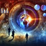 Generate a high-definition, realistic image emphasizing the concept of revealing secrets of stock market. This could include graphical representations, pie charts, line graphs, futuristic illustrations hinting at strategies of success in the year 2025.