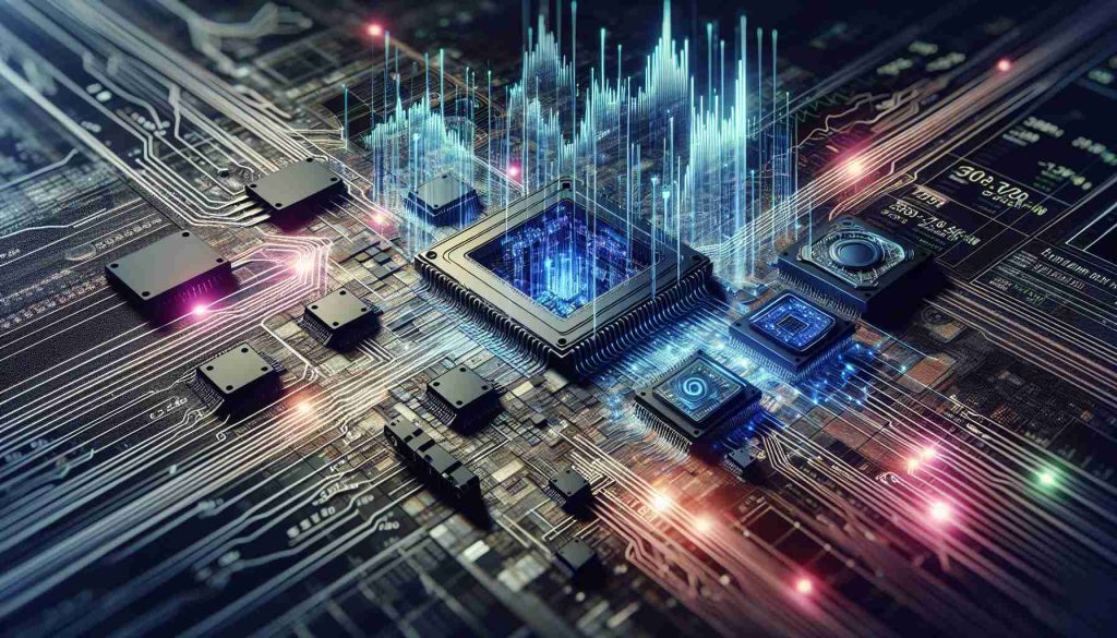 High-definition, realistic visual representation of the concept: 'Is now the right time to invest in semiconductor stocks? You'll want to know.' Display this as an abstract design involving financial symbols like stocks, charts, and graphs, combined with imagery of semiconductor technologies, such as microchips and silicon wafers.