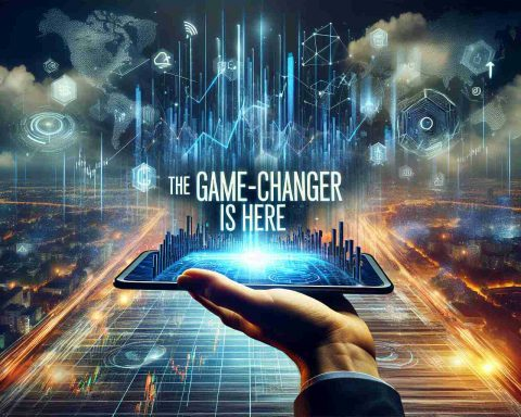 A realistic and high-definition photo that symbolizes an imminent revolution in the Bangladesh stock market. The image could include elements of dramatic change and innovation, such as dynamic graph lines, digital investment platforms, and an enveloping sense of anticipation and excitement. The words 'The Game-Changer is Here' are emblazoned across the scene, capturing the spirit of the transformation that's about to happen.