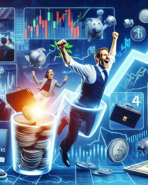 Generate a high-definition, realistic image capturing the resurgence of the stock market. Include visual elements that symbolize the upbeat mood of stock market participants, such as rising graphs or charts, enthusiastic traders, and thriving businesses. Additionally, incorporate representations of dividend stocks, hinting they might be the most profitable investment right now.