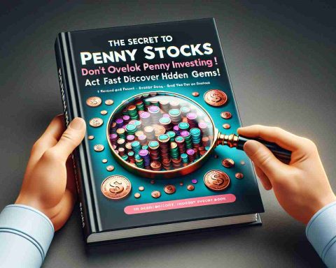 Render a high definition, realistic image of an investing guide titled 'The Secret to Smart Investing: Don't Overlook Penny Stocks! Act Fast and Discover Hidden Gems'. The book could have an engaging cover featuring an array of penny stocks magnified under a detective's magnified glass, indicating the process of discovery and selection.