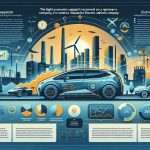 A high-definition infographic showcasing the significant economic support received by a major electric vehicle company, and exploring its potential implications for competition in the EV market. Include relevant graphs, charts, and text to give a comprehensive view.