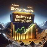 A high-definition, realistic image showing the metaphorical visualization of the concept 'Discover the Goldmine of Mid-Cap Stocks!' This would be represented as a literal goldmine with stock market charts and graphs symbolizing rising stock values. The name 'Nebius Group' appears prominently, indicating the focus on this particular group of Mid-Cap stocks.