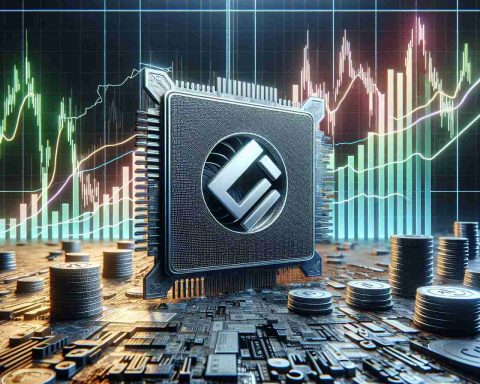 A realistic high-definition image showing the representation of surprising moves in the stock market with specific emphasis on institutional investors placing substantial bets on a prominent tech company specializing in graphics processing units and artificial intelligence technology. The scene features an abstract stock market graph with steep ups and downs and a symbolic representation of heavily weighted investment chips placed on the logo of the unrecognised tech company.